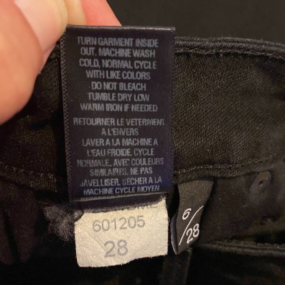 𝅺PARKER Smith Black Skinny Jeans High Waist Women’s Size 6/28 - Picture 5 of 11